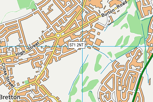 S71 2NT map - OS VectorMap District (Ordnance Survey)