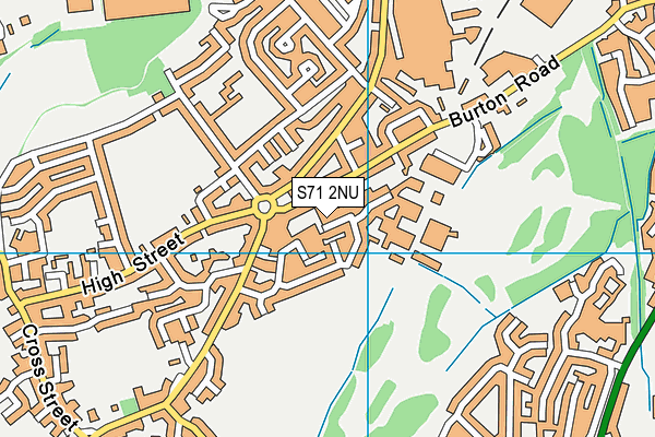 S71 2NU map - OS VectorMap District (Ordnance Survey)