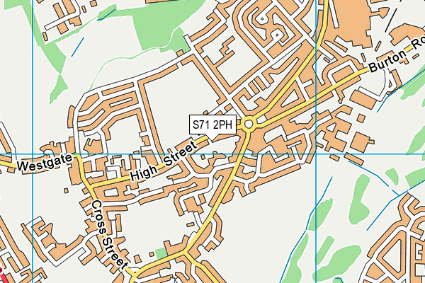 S71 2PH map - OS VectorMap District (Ordnance Survey)