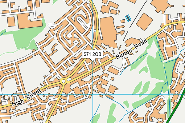 S71 2QB map - OS VectorMap District (Ordnance Survey)