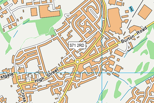 S71 2RD map - OS VectorMap District (Ordnance Survey)