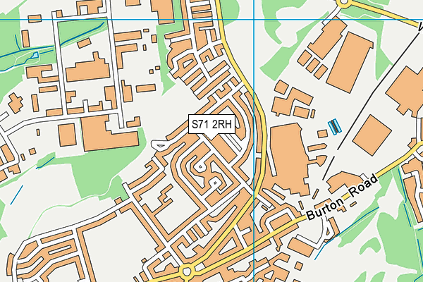 S71 2RH map - OS VectorMap District (Ordnance Survey)