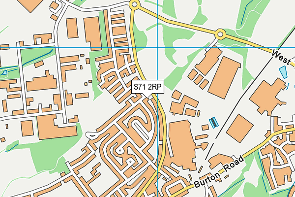 S71 2RP map - OS VectorMap District (Ordnance Survey)