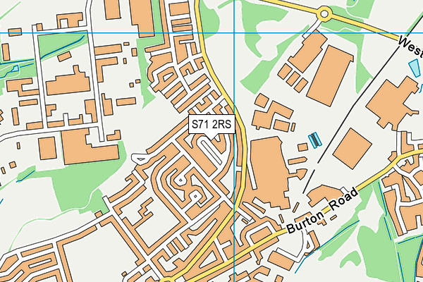 S71 2RS map - OS VectorMap District (Ordnance Survey)