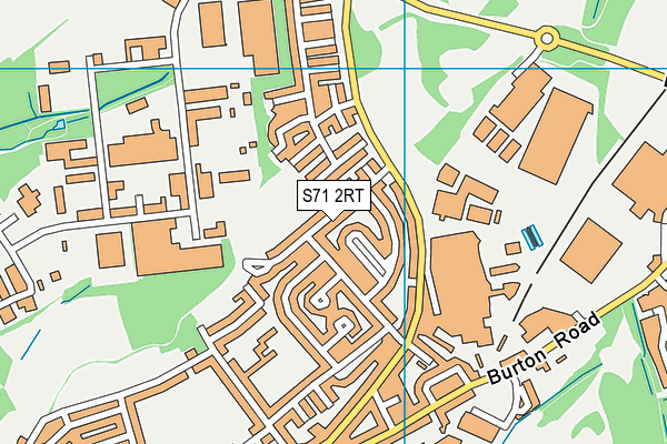 S71 2RT map - OS VectorMap District (Ordnance Survey)
