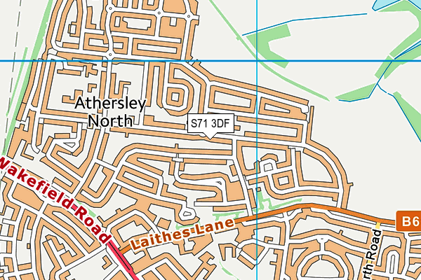 S71 3DF map - OS VectorMap District (Ordnance Survey)