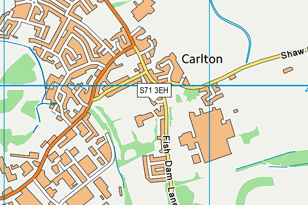 S71 3EH map - OS VectorMap District (Ordnance Survey)