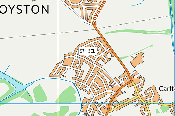 S71 3EL map - OS VectorMap District (Ordnance Survey)