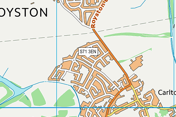 S71 3EN map - OS VectorMap District (Ordnance Survey)