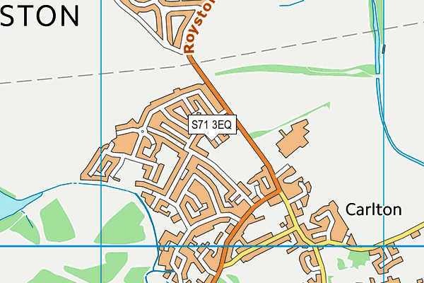 S71 3EQ map - OS VectorMap District (Ordnance Survey)