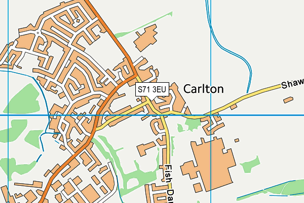 Carlton Park map (S71 3EU) - OS VectorMap District (Ordnance Survey)