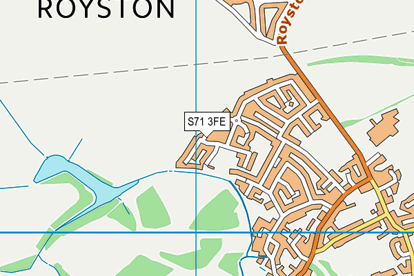 S71 3FE map - OS VectorMap District (Ordnance Survey)