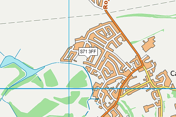 S71 3FF map - OS VectorMap District (Ordnance Survey)