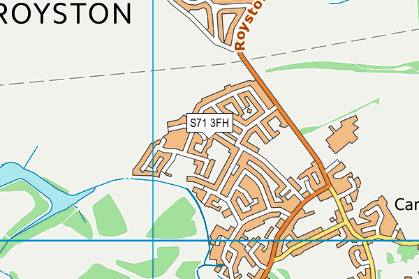 S71 3FH map - OS VectorMap District (Ordnance Survey)