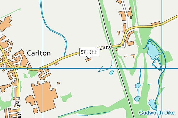 S71 3HH map - OS VectorMap District (Ordnance Survey)