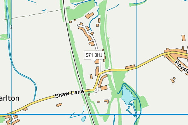 S71 3HJ map - OS VectorMap District (Ordnance Survey)