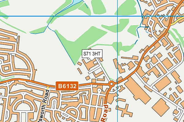 S71 3HT map - OS VectorMap District (Ordnance Survey)