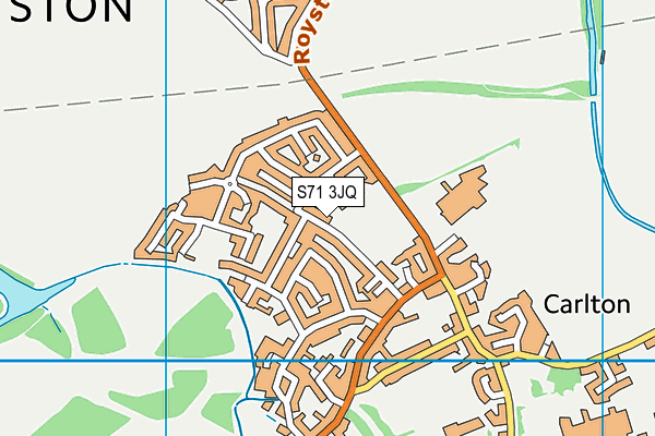 S71 3JQ map - OS VectorMap District (Ordnance Survey)