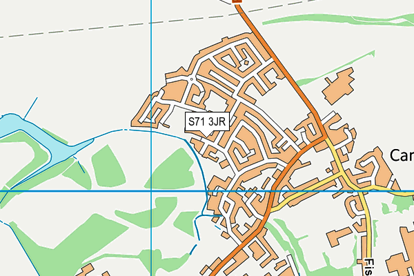 S71 3JR map - OS VectorMap District (Ordnance Survey)
