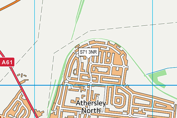 S71 3NR map - OS VectorMap District (Ordnance Survey)