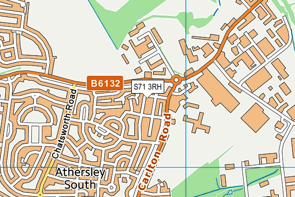 S71 3RH map - OS VectorMap District (Ordnance Survey)
