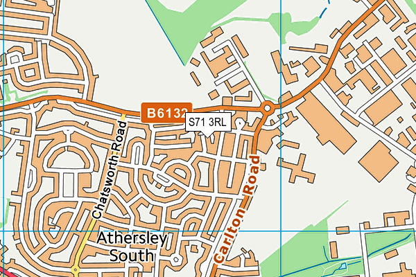 S71 3RL map - OS VectorMap District (Ordnance Survey)