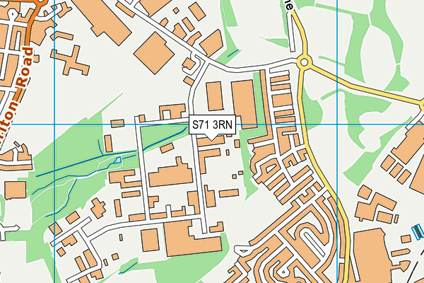 S71 3RN map - OS VectorMap District (Ordnance Survey)