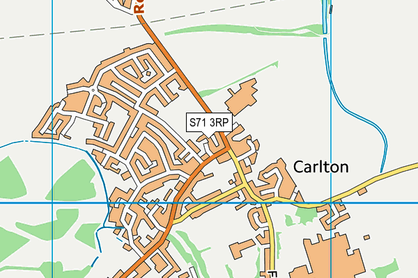 S71 3RP map - OS VectorMap District (Ordnance Survey)