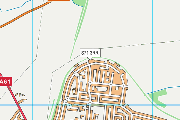 S71 3RR map - OS VectorMap District (Ordnance Survey)