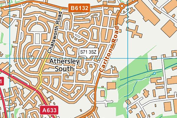 S71 3SZ map - OS VectorMap District (Ordnance Survey)