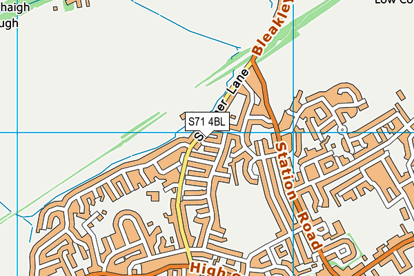S71 4BL map - OS VectorMap District (Ordnance Survey)