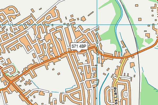 S71 4BP map - OS VectorMap District (Ordnance Survey)