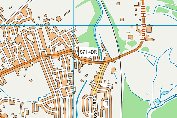 S71 4DR map - OS VectorMap District (Ordnance Survey)