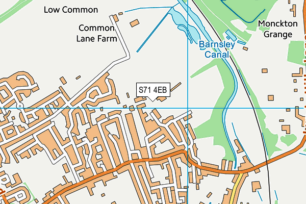 S71 4EB map - OS VectorMap District (Ordnance Survey)