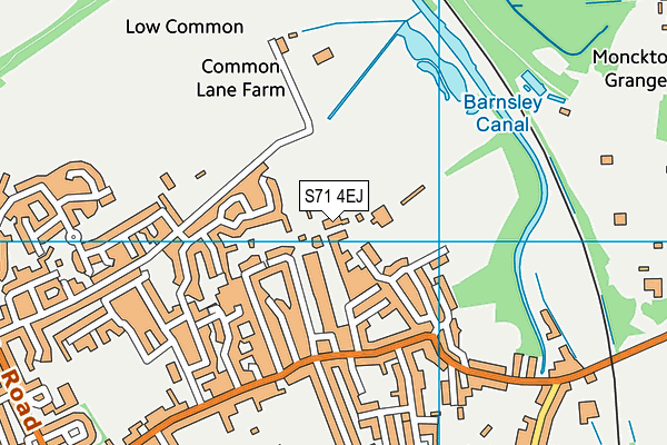 S71 4EJ map - OS VectorMap District (Ordnance Survey)