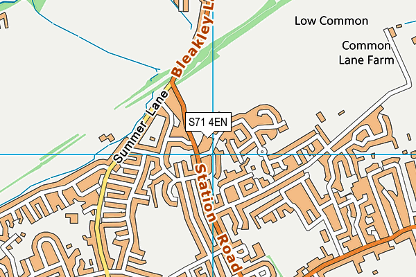 S71 4EN map - OS VectorMap District (Ordnance Survey)