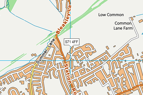 S71 4FF map - OS VectorMap District (Ordnance Survey)