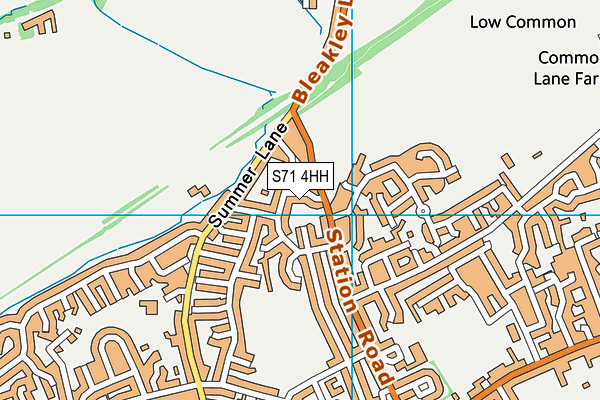 S71 4HH map - OS VectorMap District (Ordnance Survey)
