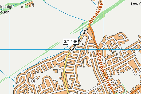 S71 4HP map - OS VectorMap District (Ordnance Survey)