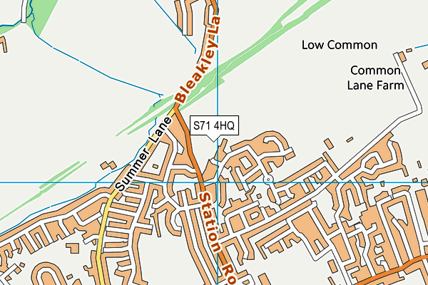 S71 4HQ map - OS VectorMap District (Ordnance Survey)