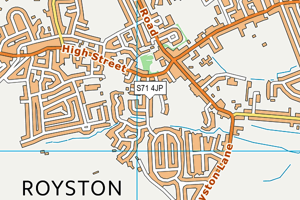 S71 4JP map - OS VectorMap District (Ordnance Survey)