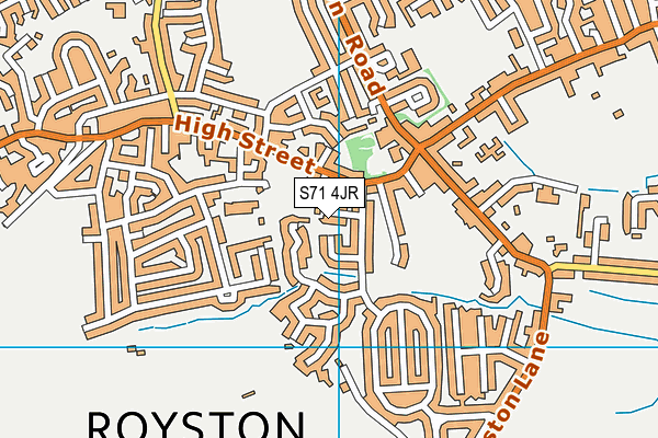 S71 4JR map - OS VectorMap District (Ordnance Survey)