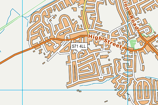 S71 4LL map - OS VectorMap District (Ordnance Survey)