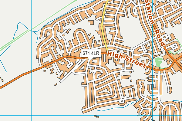 S71 4LR map - OS VectorMap District (Ordnance Survey)