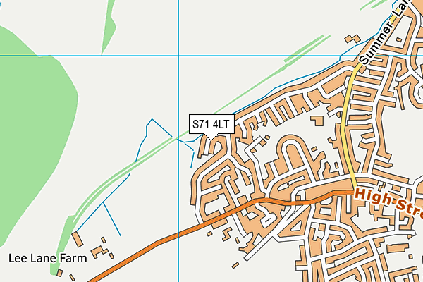 S71 4LT map - OS VectorMap District (Ordnance Survey)