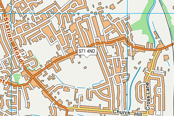 S71 4ND map - OS VectorMap District (Ordnance Survey)