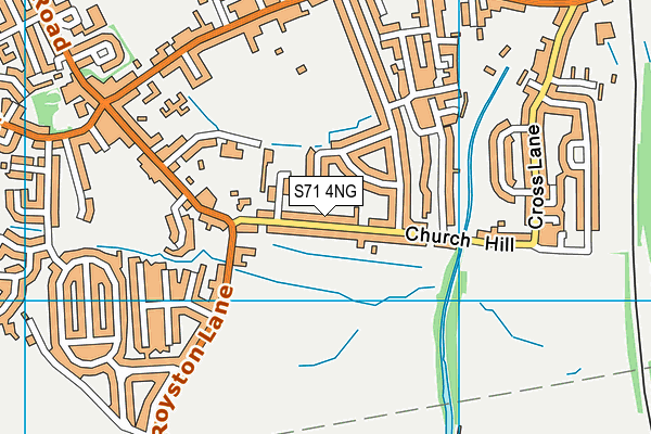 S71 4NG map - OS VectorMap District (Ordnance Survey)