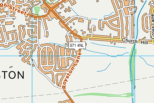 S71 4NL map - OS VectorMap District (Ordnance Survey)