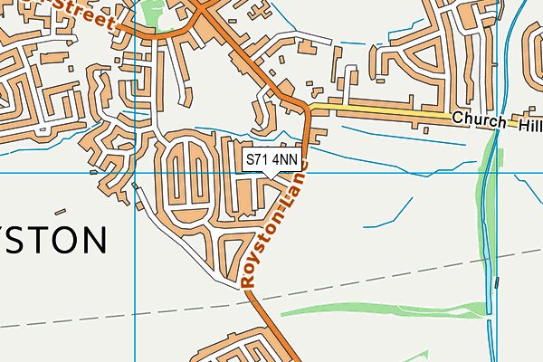 S71 4NN map - OS VectorMap District (Ordnance Survey)