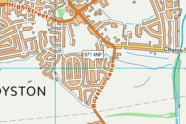 S71 4NP map - OS VectorMap District (Ordnance Survey)